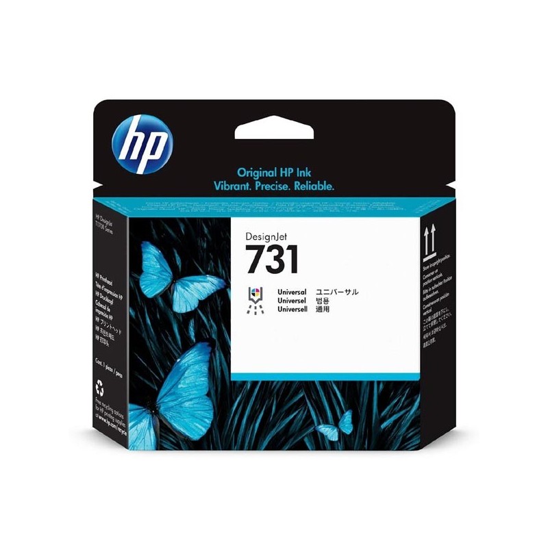 HP oryginalny głowica drukująca P2V27A, HP 731, black, 1szt, HP pro DesignJet T1700, T1700 PostScript, T1700dr, T1 - 1