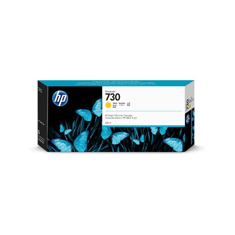 HP oryginalny ink / tusz P2V70A, HP 730, yellow, 300ml, HP HP DesignJet T1700 44 printer series, T1700dr 44 - 1