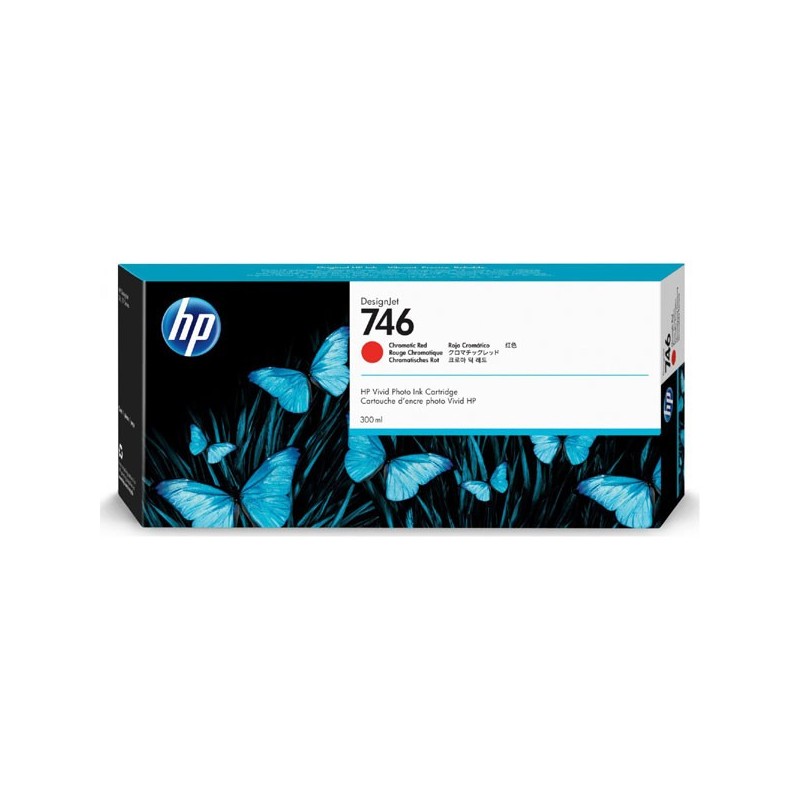 HP oryginalny ink / tusz P2V81A, HP 746, chromatic red, 300ml, HP HP DesignJet Z6, Z9+ - 1