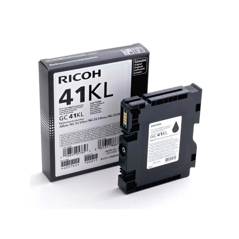 Ricoh oryginalny wkład żelowy 405765, black, 600s, GC41KL, Ricoh AFICIO SG 3100, SG 3110 - 1