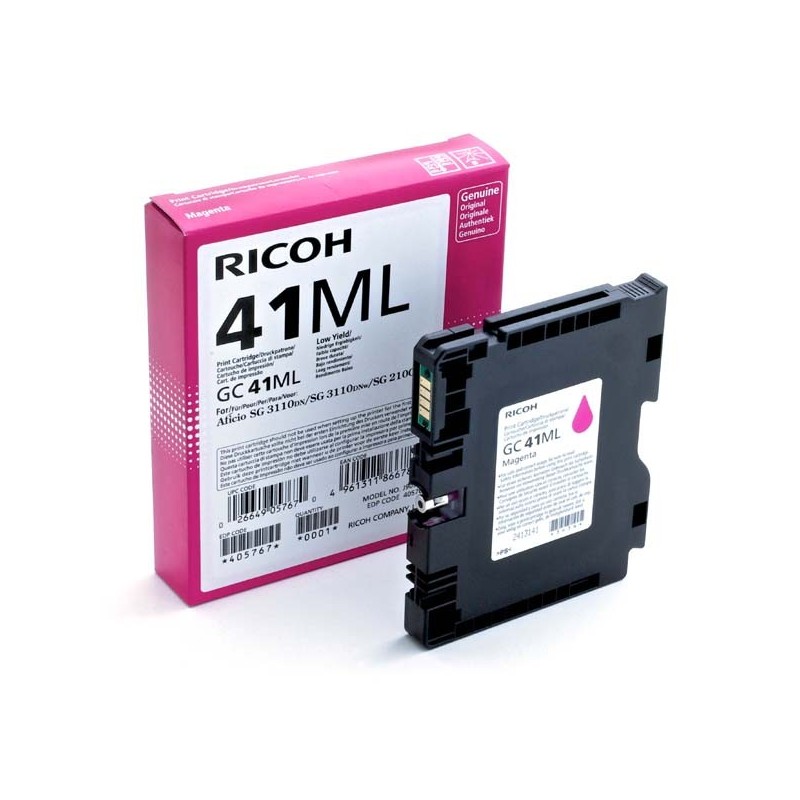 Ricoh oryginalny wkład żelowy 405767, magenta, 600s, GC41M, Ricoh AFICIO SG 3100, SG 3110 - 1