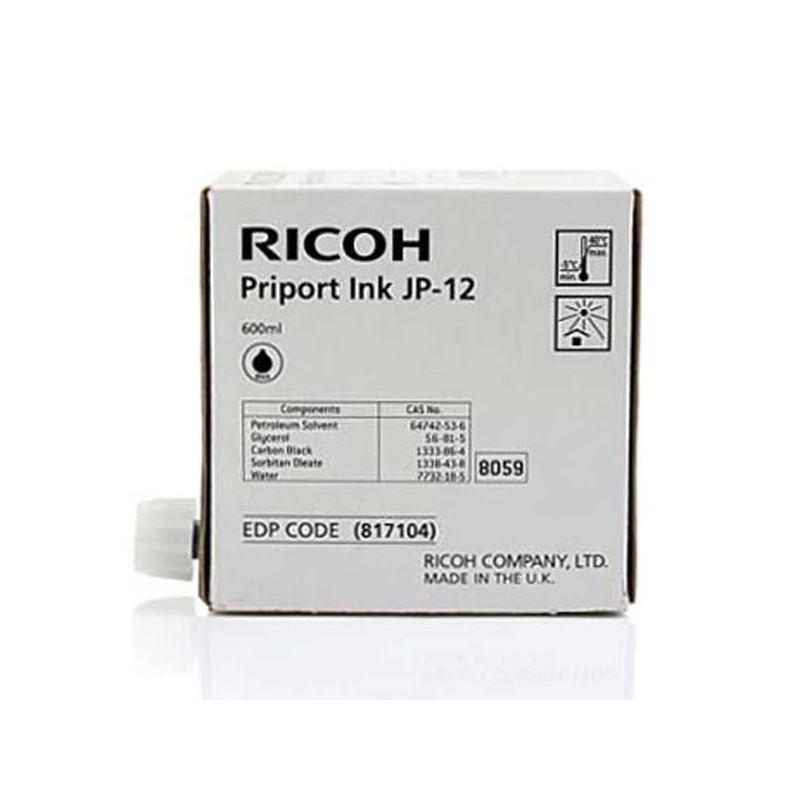 Ricoh oryginalny ink / tusz 817104, black, 600 Ricoh DX3240, 3440, JP1210, 1215, 1250, 1255, 3000 - 1