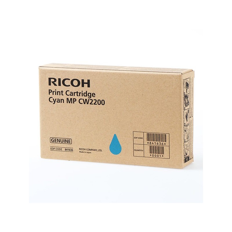 Ricoh oryginalny ink / tusz 841636, 841640, cyan, Ricoh MPC W2200SP, MP CW2201 - 1