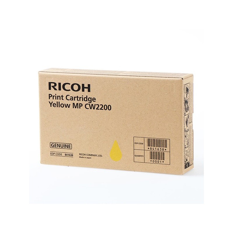 Ricoh oryginalny ink / tusz 841638, yellow, Ricoh MPC W2200SP, MP CW2201 - 1