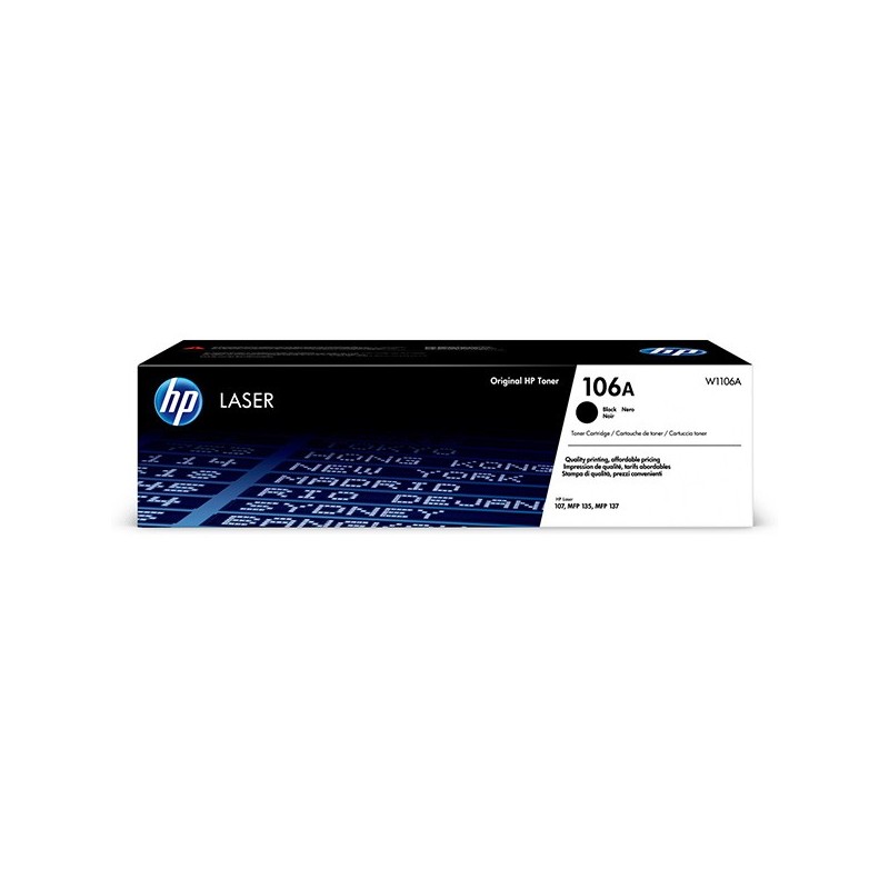 HP oryginalny toner W1106A, black, 1000s, HP 106A, HP Laser 107, MFP 135, MFP 137, O - 1