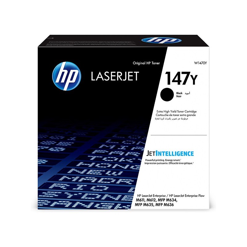 HP oryginalny toner W1470Y, black, HP 147Y, HP - 1