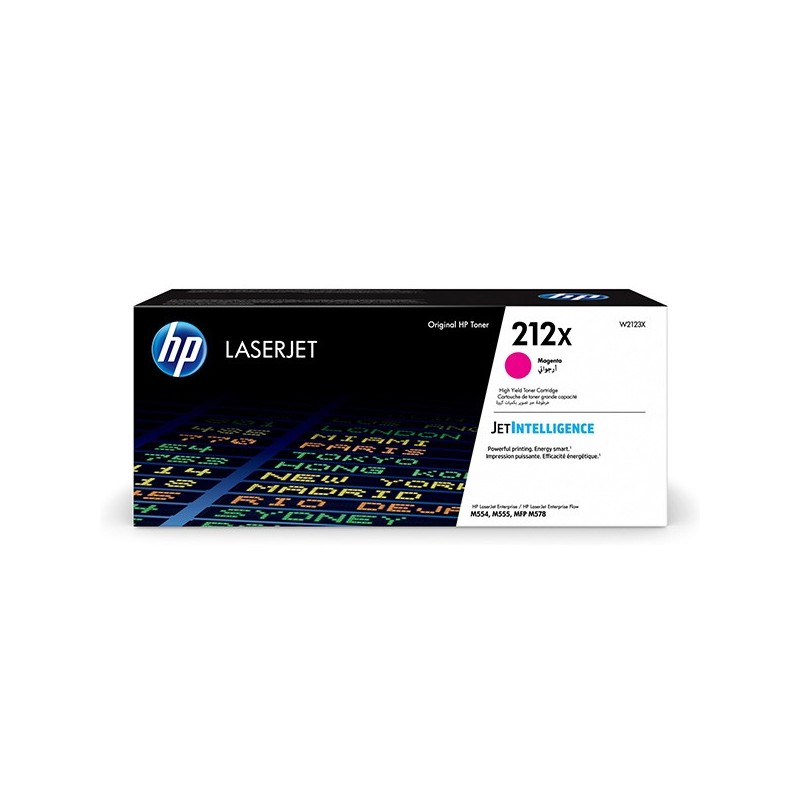 HP oryginalny toner W2123X, magenta, 10000s, HP 212X, High Yield, HP Color LaserJet Enterprise M554dn,M555dn,M555x, O - 1
