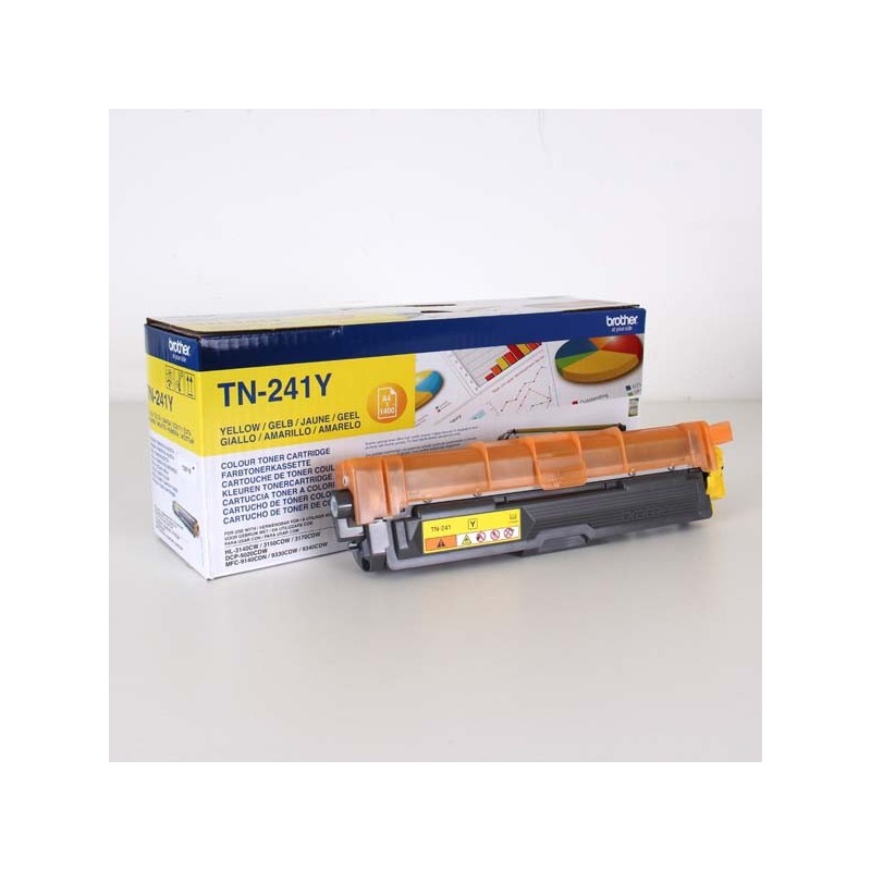 Brother oryginalny toner TN241Y, yellow, 1400s, Brother HL-3140CW, 3170CW, O - 1
