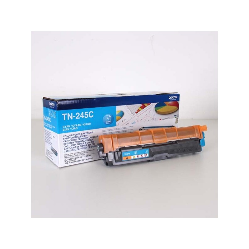 Brother oryginalny toner TN245C, cyan, 2200s, Brother HL-3140CW, 3170CW, O - 1