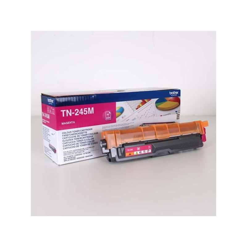 Brother oryginalny toner TN245M, magenta, 2200s, Brother HL-3140CW, 3170CW, O - 1