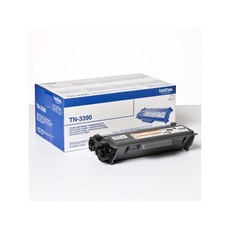 Brother oryginalny toner TN3390, black, 12000s, Brother HL-6180, DCP-8250, O - 1