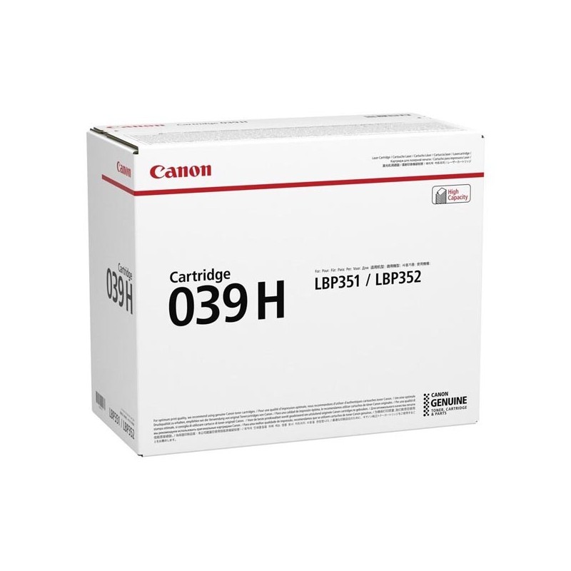Canon oryginalny toner CRG 039H, black, 25000s, 0288C001, Canon imageCLASS LBP351dn,LBP351x,LBP352dn,LBP352x, O - 1
