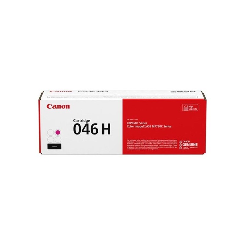 Canon oryginalny toner 046HM, magenta, 5000s, 1252C002, high capacity, Canon LBP654Cx, 653Cdw, MFP735Cx, 634Cdw, 632Cdw, O - 1