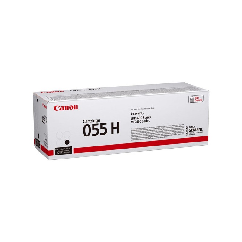 Canon oryginalny toner 055H, black, 7600s, 3020C002, high capacity, Canon MF742Cdw, MF744Cdw, MF746Cx, LBP663Cdw, LBP664Cx, O - 