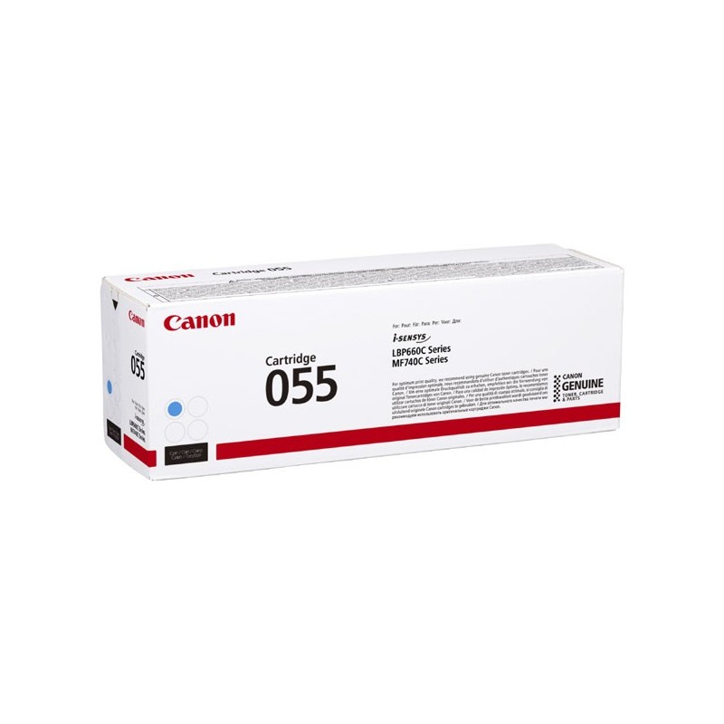 Canon oryginalny toner 055C, cyan, 2100s, 3015C002, Canon MF742Cdw, MF744Cdw, MF746Cx, LBP663Cdw, LBP664Cx, O - 1