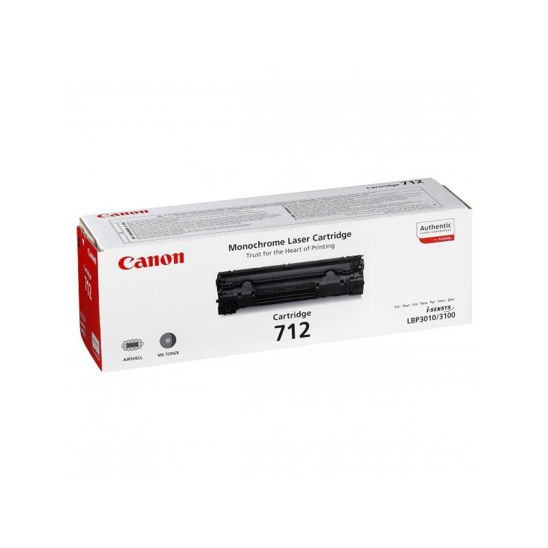 Canon oryginalny toner CRG712, black, 1500s, 1870B002, Canon LBP-3100, O - 1