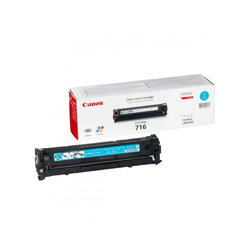 Canon oryginalny toner CRG716, cyan, 1500s, 1979B002, Canon LBP-5050, 5050n, MF-8050, O - 1