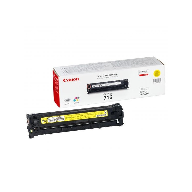 Canon oryginalny toner CRG716, yellow, 1500s, 1977B002, Canon LBP-5050, 5050n, MF-8050, O - 1