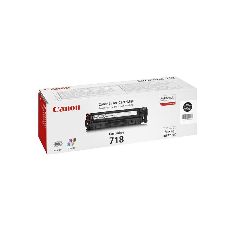 Canon oryginalny toner CRG718, black, 6800s, 2662B005, Canon LBP-7200Cdn, dual pack, 2szt, O - 1