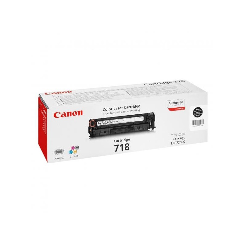 Canon oryginalny toner CRG718, black, 3400s, 2662B002, Canon LBP-7200Cdn, O - 1