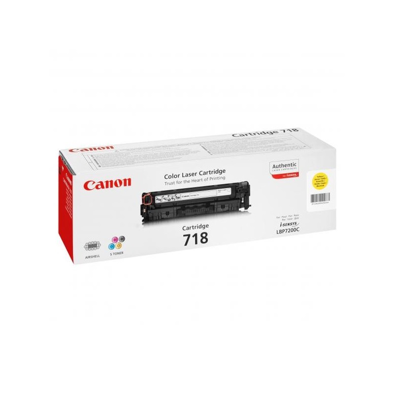 Canon oryginalny toner CRG718, yellow, 2900s, 2659B002, Canon LBP-7200Cdn, O - 1
