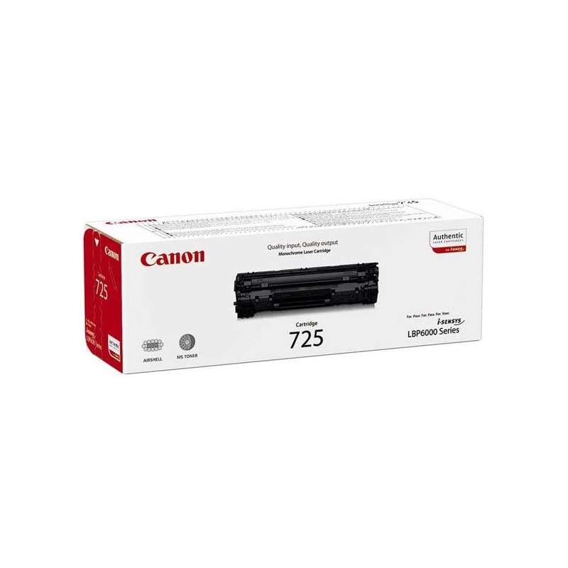 Canon oryginalny toner CRG725, black, 1600s, 3484B002, Canon LBP-6000, 6020, 6020b, MF 3010, O - 1