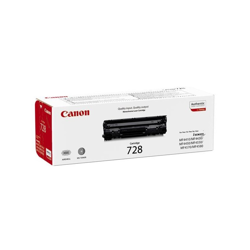 Canon oryginalny toner CRG728, black, 2100s, 3500B002, Canon MF-4410, 4430, 4450, 4550, 4570, 4580, 4890, O - 1