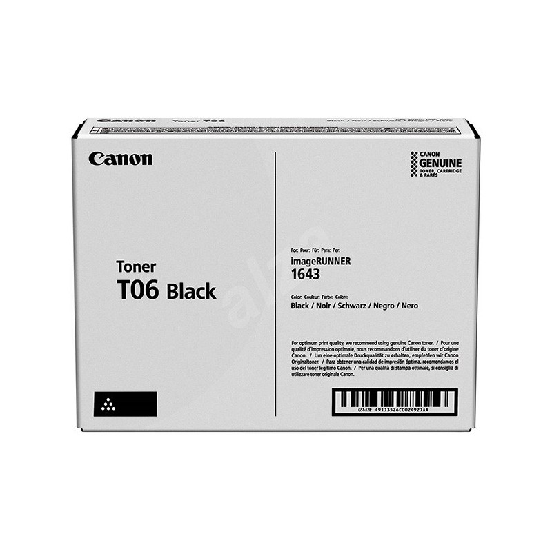 Canon oryginalny toner T06, black, 20500s, 3526C002, Canon imageRUNNER 1643i, 1643iF, O - 1