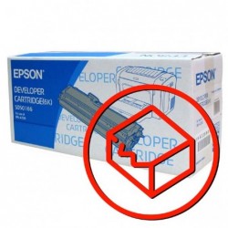 Epson oryginalny toner C13S050166, black, 6000s, uszkodzone opakowanie typ B, Epson EPL-6200, 6200N, O - 1