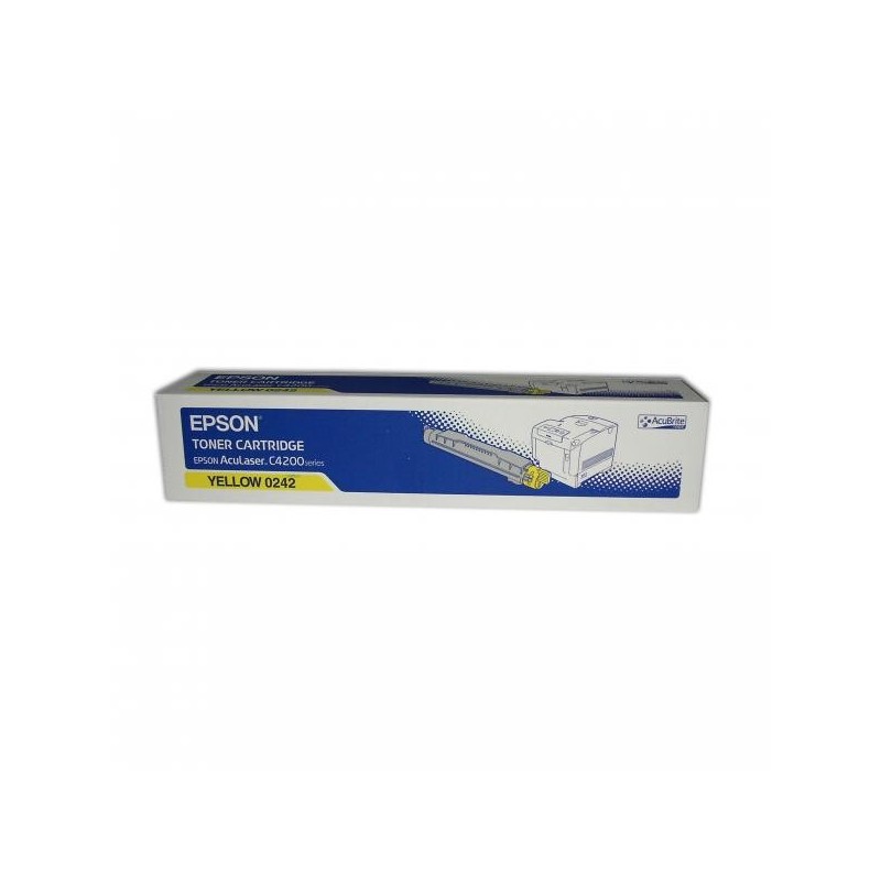 Epson oryginalny toner C13S050242, yellow, 8500s, Epson AcuLaser C4200DN, 4200DNPC5, 4200DNPC6, 4200DTN, O - 1