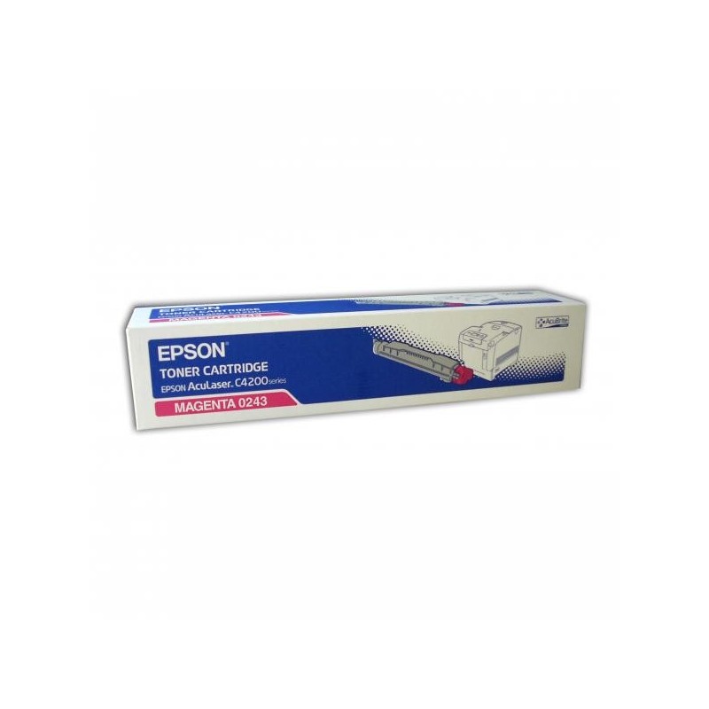 Epson oryginalny toner C13S050243, magenta, 8500s, Epson AcuLaser C4200DN, 4200DNPC5, 4200DNPC6, 4200DTN, O - 1