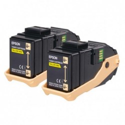 Epson oryginalny toner C13S050606, yellow, 15000s, Epson Aculaser C9300N, dual pack, O - 1