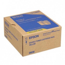 Epson oryginalny toner C13S050606, yellow, 15000s, Epson Aculaser C9300N, dual pack, O - 2