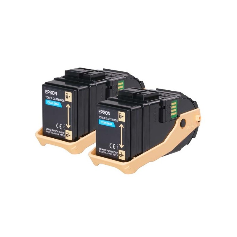 Epson oryginalny toner C13S050608, cyan, 15000s, Epson Aculaser C9300N, dual pack, O - 1