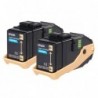 Epson oryginalny toner C13S050608, cyan, 15000s, Epson Aculaser C9300N, dual pack, O - 1