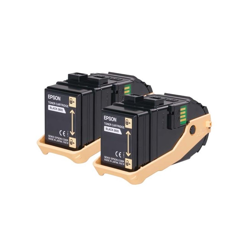 Epson oryginalny toner C13S050609, black, 13000s, Epson Aculaser C9300N, dual pack, O - 1