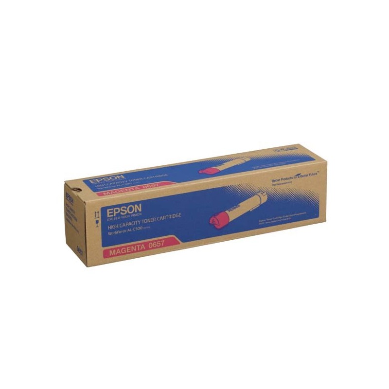 Epson oryginalny toner C13S050657, magenta, 13700s, high capacity, Epson Aculaser C500DN, O - 1