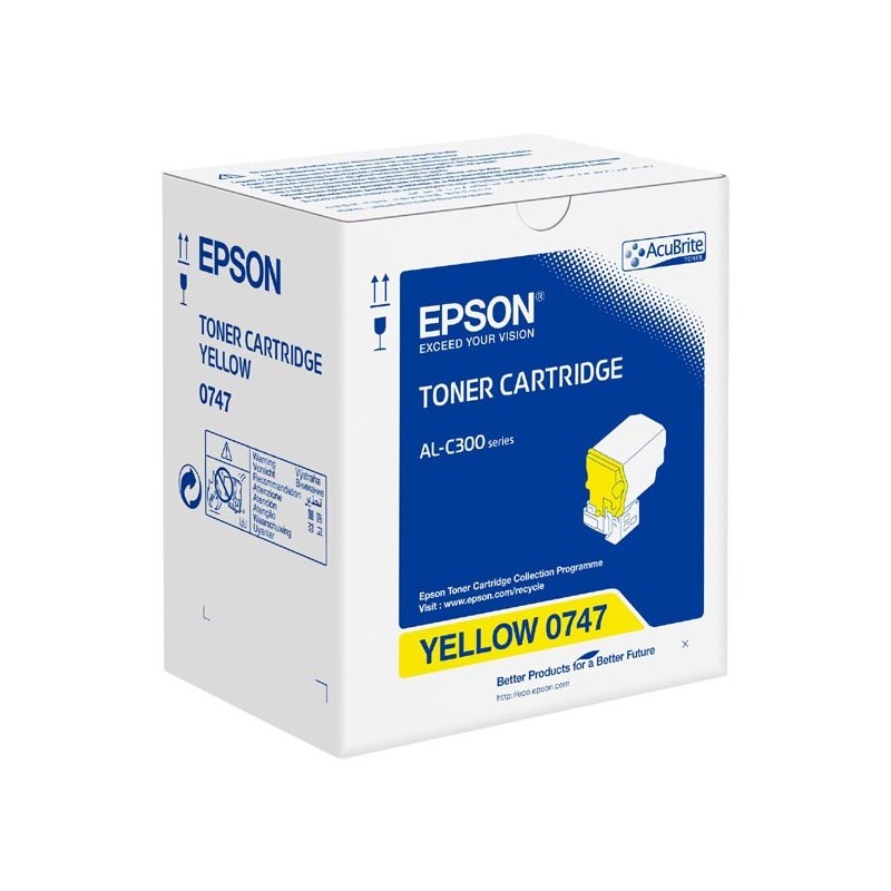 Epson oryginalny toner C13S050747, yellow, 8800s, Epson WorkForce AL-C300N, O - 1