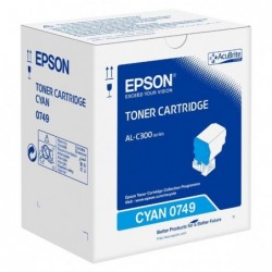 Epson oryginalny toner C13S050749, cyan, 8800s, Epson WorkForce AL-C300N, O - 1
