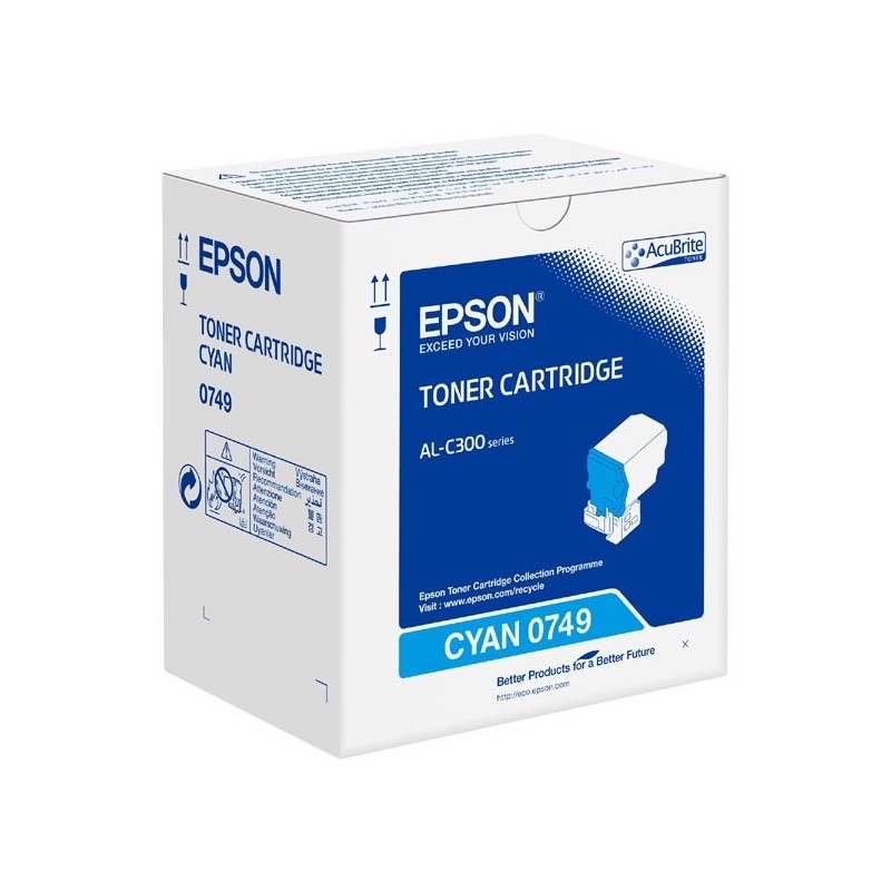 Epson oryginalny toner C13S050749, cyan, 8800s, Epson WorkForce AL-C300N, O - 1