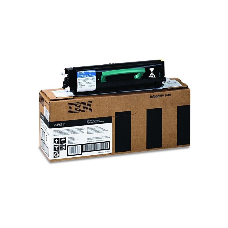 IBM oryginalny toner 75P5711, black, 6000s, IBM Infoprint 1412, 1512, O - 1
