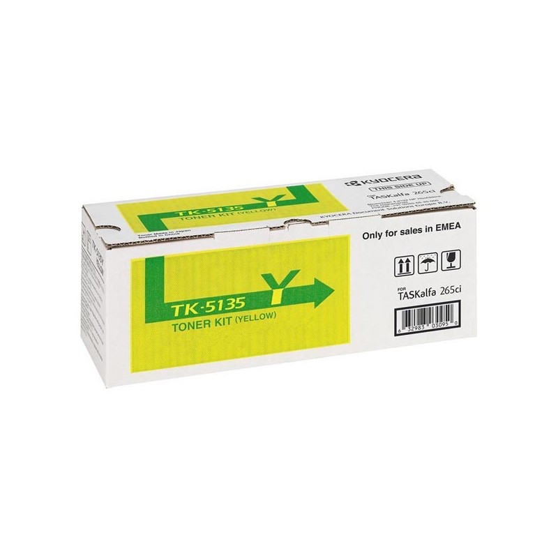 Kyocera oryginalny toner TK-5135Y, yellow, 5000s, 1T02PAANL0, Kyocera TASKalfa 265ci, 266ci, O - 1