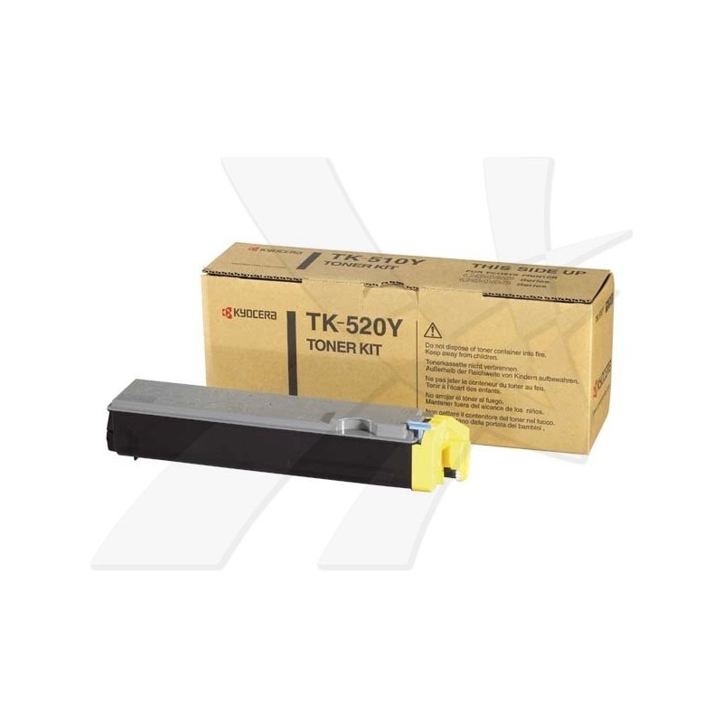Kyocera oryginalny toner TK520Y, yellow, 4000s, 1T02HJCEU0, Kyocera FS-C5015N, O - 1