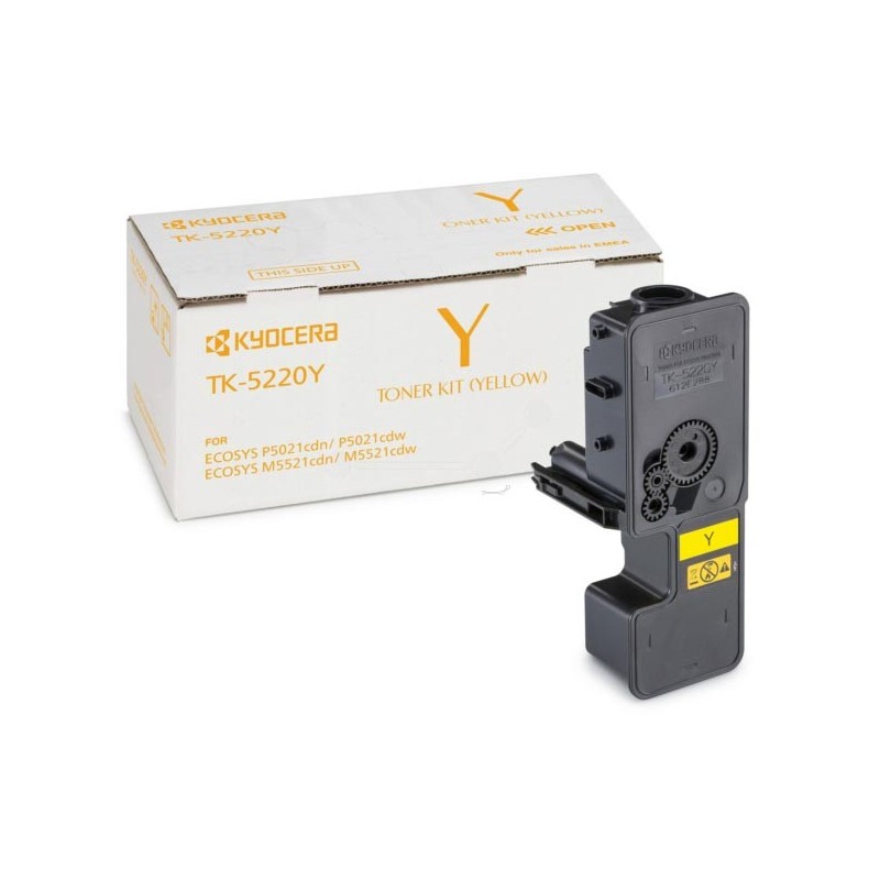 Kyocera oryginalny toner TK-5220Y, yellow, 1200s, 1T02R9ANL1, Kyocera 5521, 5521cdn, 5521cdw, O - 1