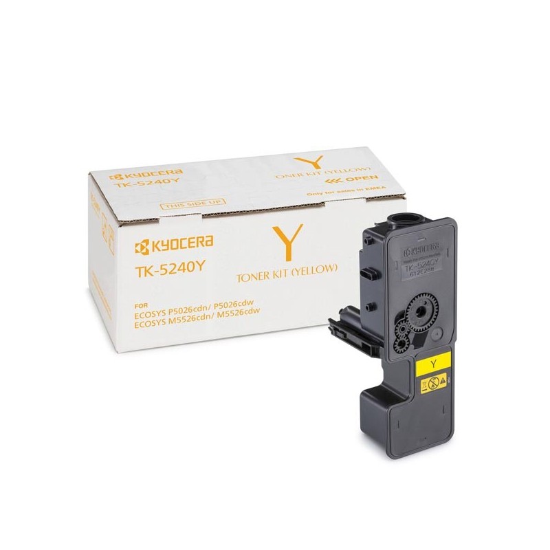 Kyocera oryginalny toner TK-5240Y, yellow, 3000s, 1T02R7ANL0, Kyocera M5526cdn, M5526cdw, P5026cdn,P5026cdw, O - 1
