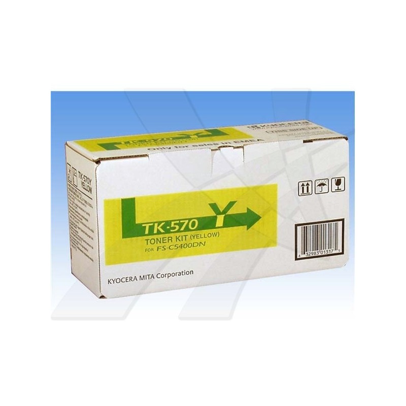 Kyocera oryginalny toner TK570Y, yellow, 12000s, 1T02HGAEU0, Kyocera FS-C 5400DN, O - 1