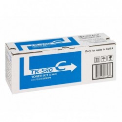 Kyocera oryginalny toner TK580C, cyan, 2800s, 1T02KTCNL0, Kyocera FS- C5150DN, O - 1
