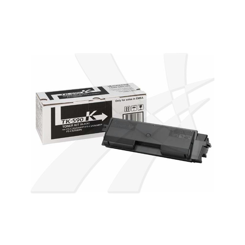 Kyocera oryginalny toner TK590K, black, 7000s, 1T02KV0NL0, Kyocera FS-C 2026, 2126MFP, O - 1