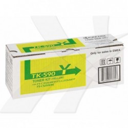Kyocera oryginalny toner TK590Y, yellow, 5000s, 1T02KVANL0, Kyocera FS-C 2026, 2126MFP, O - 1