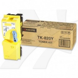 Kyocera oryginalny toner TK820Y, yellow, 7000s, 1T02HPAEU, Kyocera FS-C 8100DN, O - 1